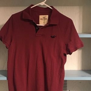 Hollister Maroon polo